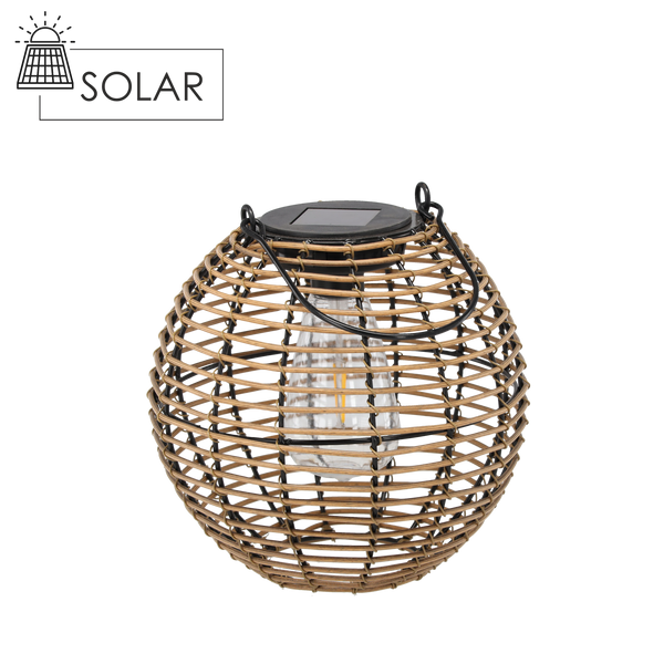 SOLÁRNY LAMPION BRONZOVÝ 19 CM LED *6037