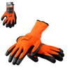 Protective gloves "10" knitted from polyester coated with latex pack=12