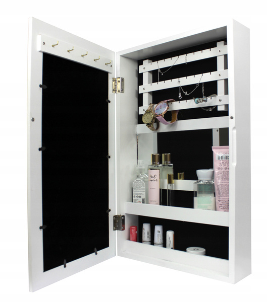 SZAFKA WISZĄCA ŚCIENNA NA BIŻUTERIĘ 31 x 9,5 x 56 cm *1240