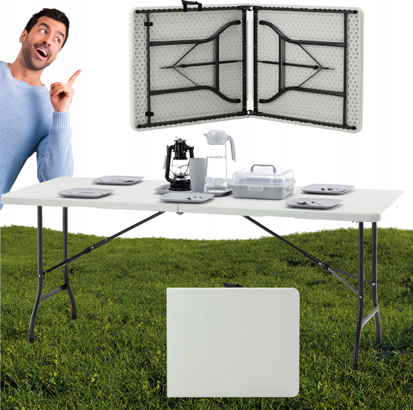 MASĂ TURISTICĂ/DE CATERING PLIABILĂ 180 x 75 x 72 CM *2521