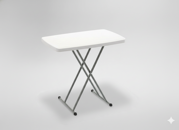 STÓŁ TURYSTYCZNY/CATERINGOWY SKŁADANY 76,5 x 49,5 x 36-71,5 CM REGULOWANY