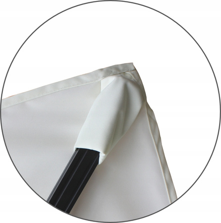 PARASOL OGRODOWY "ROMA" 3 x 3 M BEŻOWY Z POKROWCEM *5408