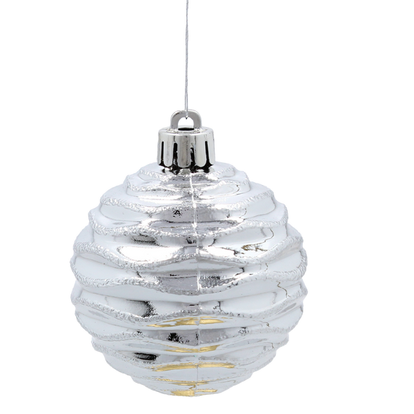 KPL. 16 BOMBEK 6 CM RED / GOLD / SILVER *3740