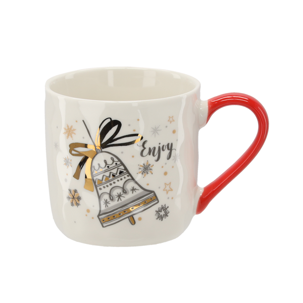 POHÁR PORCELÁNOVÝ 320 ML MIX VIANOČNÝCH VZOROV *1865