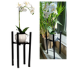 METAL STAND / FLOWER POT HOLDER 20 - 30.5 CM X 38 CM BLACK