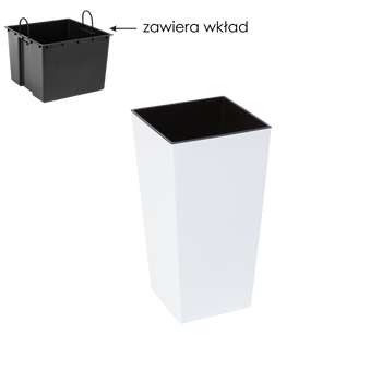 DONICZKA FINEZJA 140x140 MM CU INSERT – alb *55319