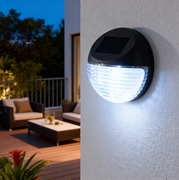SOLAR WALL LIGHT 11.3 x 11.3 x 4.5 CM disp.12pcs