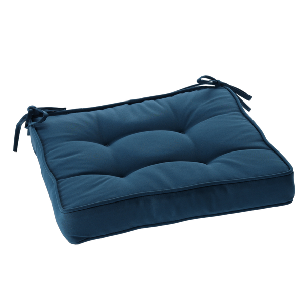 PODUSZKA NA KRZESŁO 40 x 40 x 6 CM NIEBIESKA