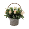 BUNCH CH-23 (WIDTH 70CM, HEIGHT 55CM) LARGE BASKET ROSE MIX COLOR