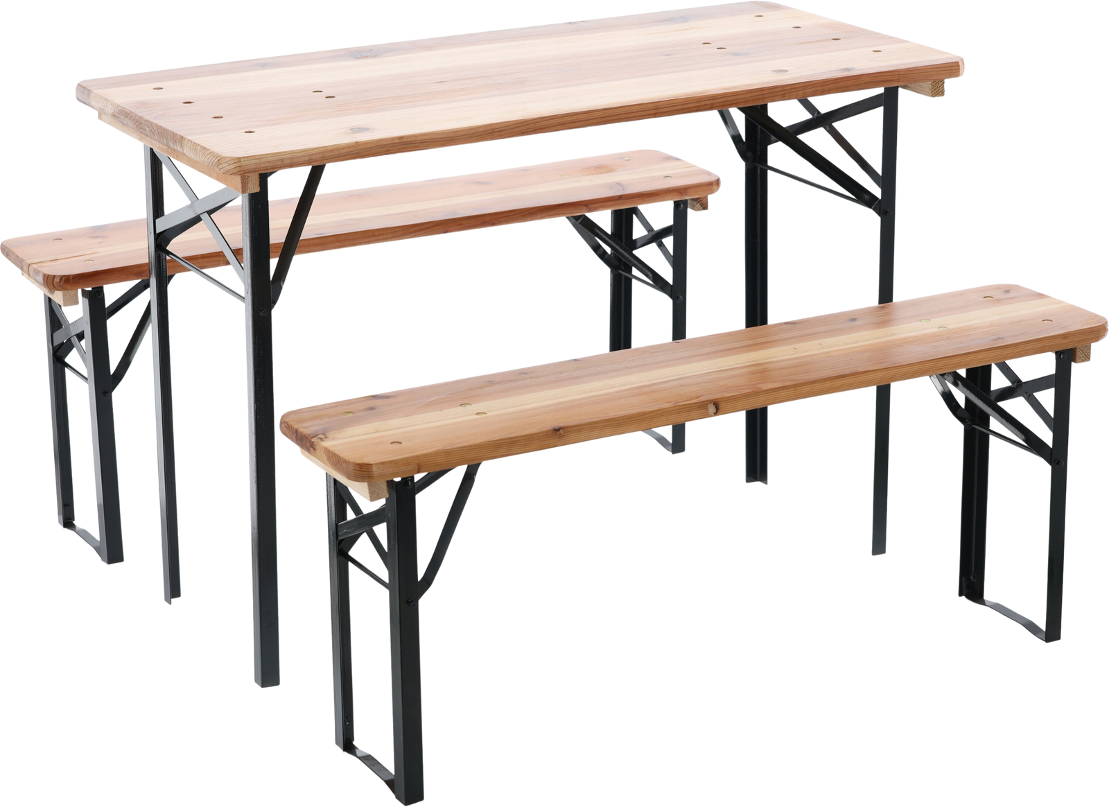 ZESTAW BIESIADNY - STÓŁ 117 x 56 x 76 CM + 2 ŁAWKI 117 x 25 x 46 CM *0780 pol_pl_ZESTAW-BIESIADNY-STOL-117-x-56-x-76-CM-2-LAWKI-117-x-25-x-46-CM-0780-263_6