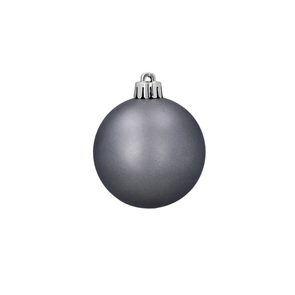 SET OF 10 BAUBLES 6 CM OLIVE/COPPER/GRAPHITE