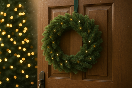 WREATH LED 40 CM GREEN 40 L
