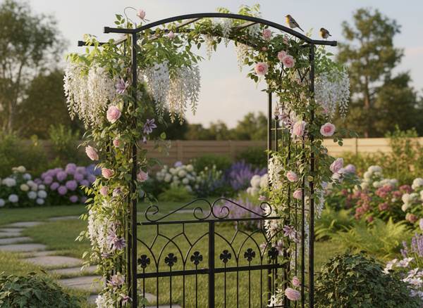 PERGOLA OGRODOWA 106 X 50 X 217 CM