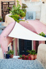 BEIGE TRIANGULAR SUNSHADE SAIL 3 X 3 X 3M