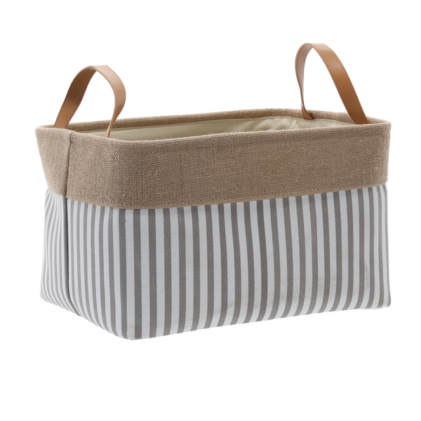 RECTANGULAR BASKET STRIPES SIZE L