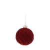 SET OF 7 CHRISTMAS TREE DECORATIONS DARK RED 29 x 29 x 9,5 CM