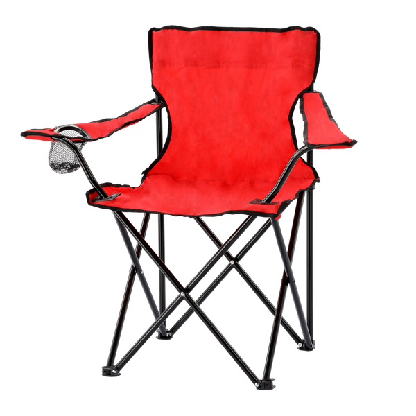 FOLDING CAMPING/FISHING CHAIR RED 50X50X80 CM