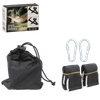 HAMMOCK MOUNTING KIT - STRAPS WITH CARABINERS - LOAD CAPACITY 1000KG