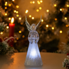 CHRISTMAS DECORATION - SMALL LED PLASTIC ANGEL 4 x 4 x 11 CM ASSORTED DESIGNS disp=12pcs