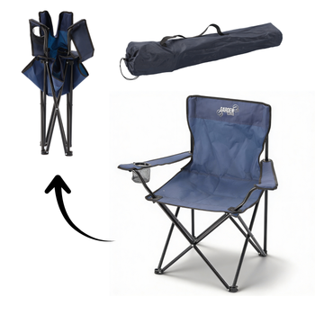 FOLDING CAMPING/FISHING CHAIR BLUE 50X50X80 CM