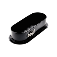 TORTOVÁ PLECHOVKA FAKTUROVANÁ OBDELNÍKOVÁ 34X12CM S OCHRANNOU VRSTVOU NON-STICK ČERNÁ *2927