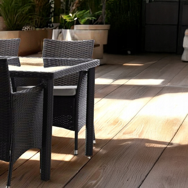 SET DE MOBILIER DIN RATTAN (MASĂ + 4 SCUNE) MARO + BEJ. PODEA *1708