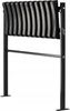 ŁAWKA SKŁADANA DŁ 68 CM ZE STOPĄ - CZARNA