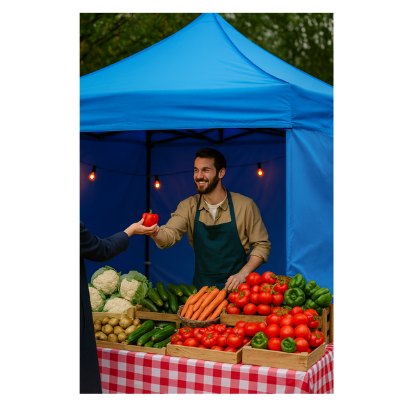 TRADE TENT 3 X 3 M BLUE /7519