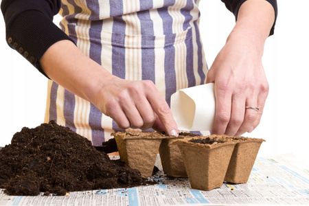 SET OF 72 PEAT POTS 6 X 6 X 5 CM PACK=6 SETS