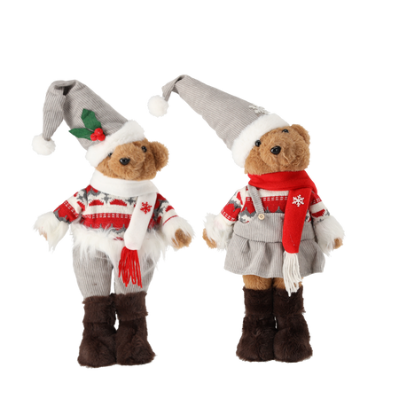 ŚWIĄTECZNY MIŚ 50 CM CHŁOPCZYK / DZIEWCZYNKA *9735