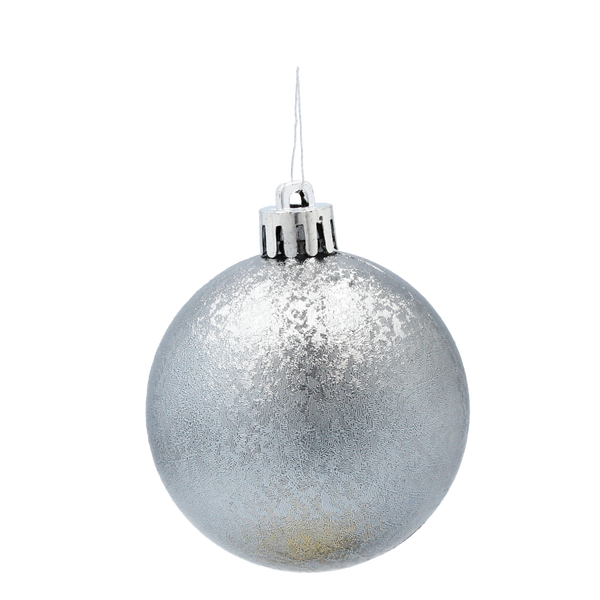 Set de 36 globuri de 6 cm în stil măsliniu/bronze/grafit mix de modele *7337