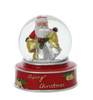 CHRISTMAS SNOW GLOBE - SANTA/STAR/REINDEER