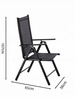 SCARĂ DE GRĂDINĂ FOLDABILĂ DIN ALUMINIU 66 x 56 x 107 CM NEAGRĂ *3507