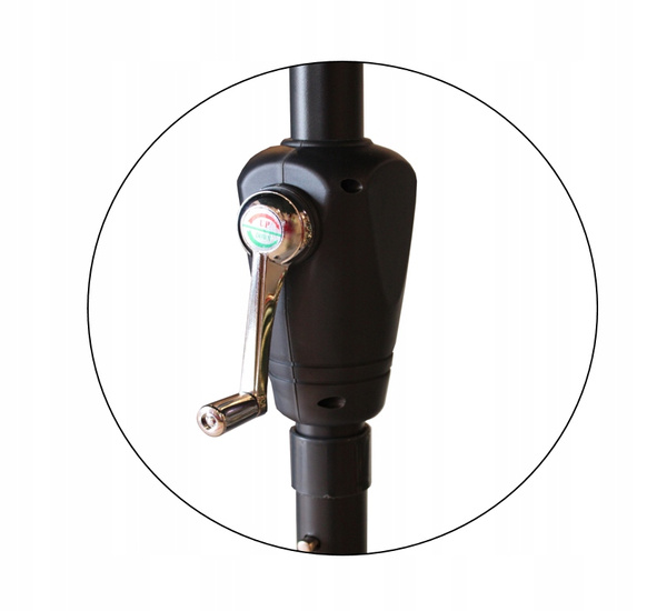 ZAHRADNÍ PARASOL 3 M ŠEDÝ S OBALOM *5330