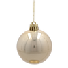 SET OF 12 ORNAMENTS 6 CM CHAMPAGNE/GRAY/WHITE