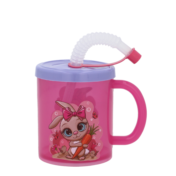 PLASTOVÝ HRNEK 210ML S BRČKEM *8551