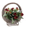 BOUQUET CH-12 (WIDTH 60 CM, HEIGHT 34 CM) BASE "WE REMEMBER"