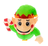 INFLATABLE ELF FOR WINDOW LED 90 CM