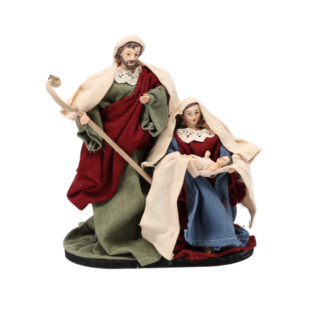 FIGURĂ NAȘTEREA DOMNULUI SFÂNTA FAMILIE ÎNĂLȚIMEA 25,4 CM *6431