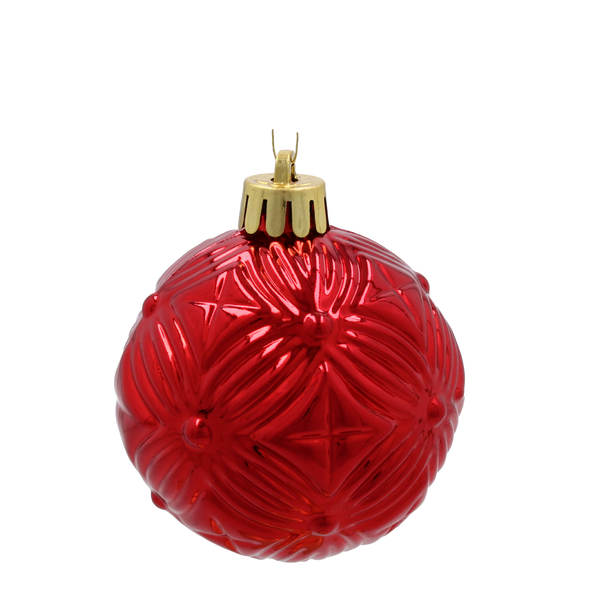 KPL. 16 BOMBEK 6 CM RED / GOLD / SILVER *3771