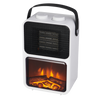 ELEKTRICKÝ KAMEN - IMITACE PLAMENE - BÍLÝ - 13,5 x 21 x 36 CM - 600/1200W