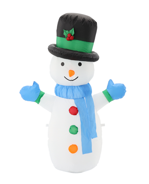 INFLATABLE SNOWMAN LED 120 CM