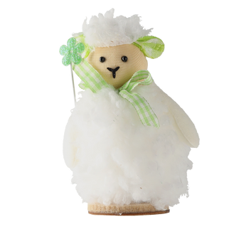 EASTER DECORATION - LAMB WITH PINWHEEL 6,5 x 6,5 x 10 CM pack=12pcs