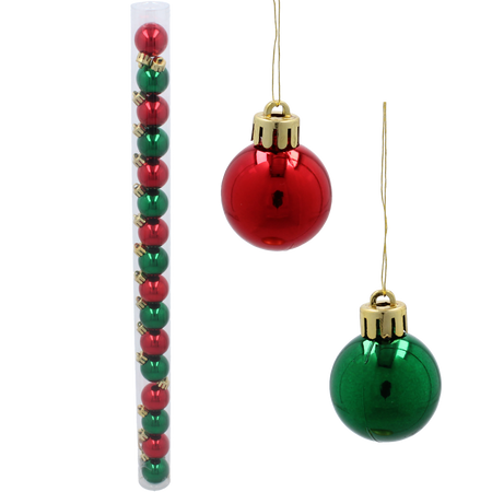 KPL. 16 BOMBS IN TUBE 3 CM GREEN / RED *3658