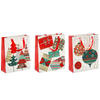 CHRISTMAS GIFT BAG PINK 26 x 32 x 10 CM