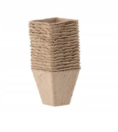 SET OF 72 PEAT POTS 6 X 6 X 5 CM PACK=6 SETS
