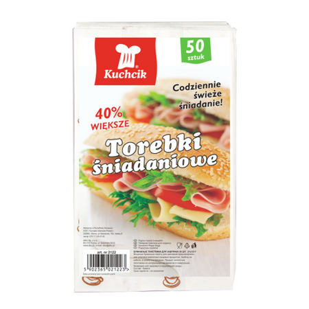 TOREBKI ŚNIADANIOWE 50SZT.21x12,5x7cm *1223*