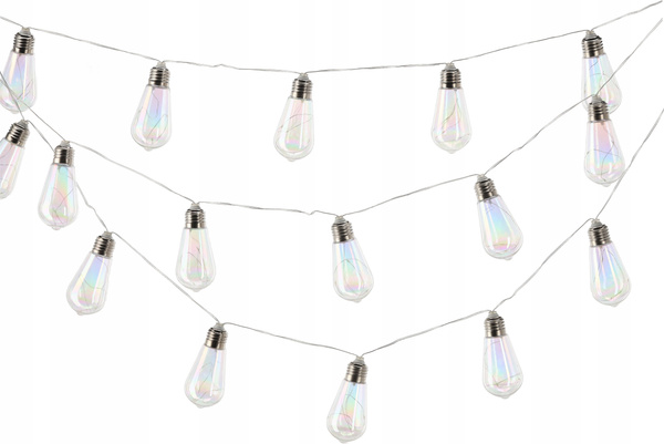 GIRLANDA SOLARNA OGRODOWA DŁ. 2 + 3,8 M FELISI 20 LED OPALOWY ZIMNY BIAŁY *3569