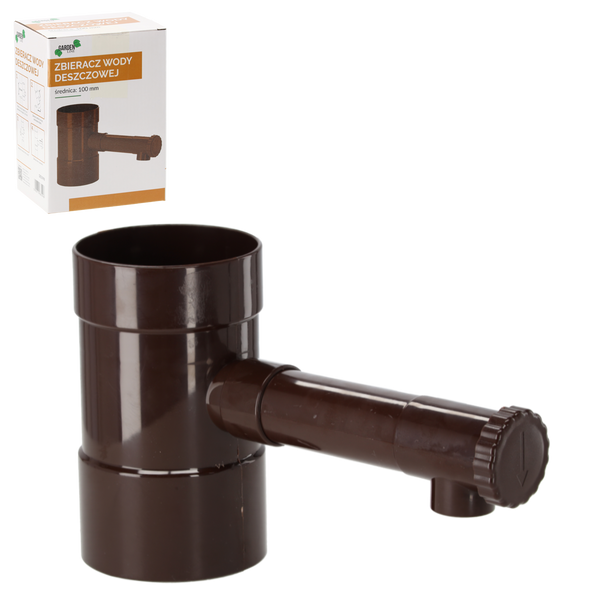 RAINWATER COLLECTOR BROWN 100 MM