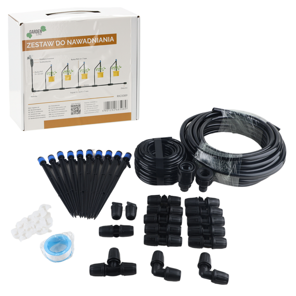 ZESTAW DO NAWADNIANIA KROPELKOWEGO Z 10SZT. ZRASZACZY